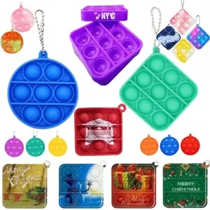Pop Push Bubble Sensory Keychain