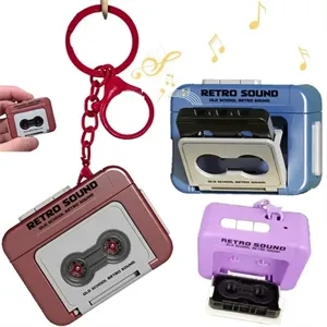 Vintage Tape Keychain Speaker Recorder