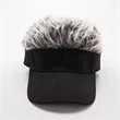 Blonde Wig Embroidered Cap With Red Bill | https://www.bestnamebadges.com