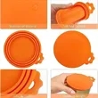 Multicolor Silicone Pet Food Can Covers | https://www.bestnamebadges.com