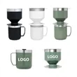 Camp-Style Stainless Steel Pour Over Brewer | https://www.bestnamebadges.com