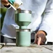 Camp-Style Stainless Steel Pour Over Brewer | https://www.bestnamebadges.com
