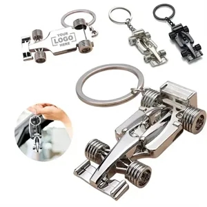 3D Zinc Alloy F1 Race Keychain