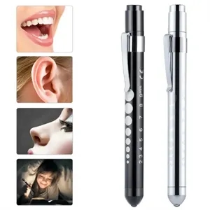 Professional LED Medical Penlight with Pupil Gauge