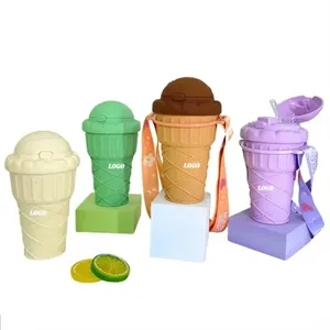 Whimsical Ice Cream Straw Cup