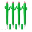 Cute Cactus Gel Pens With Flower Top | https://www.bestnamebadges.com