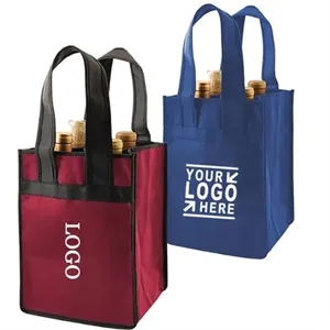 6-Bottle Wine Carrier Tote with Pockets