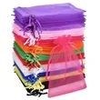 Elegant Organza Drawstring Gift Pouch | https://www.bestnamebadges.com