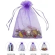 Elegant Organza Drawstring Gift Pouch | https://www.bestnamebadges.com