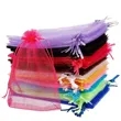 Elegant Organza Drawstring Gift Pouch | https://www.bestnamebadges.com