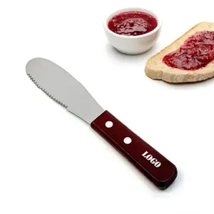 Premium Wood-Handled Stainless Steel Cheese Knife