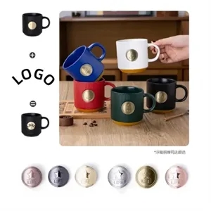 Chic Striped Ceramic Coffee Mug (12oz)