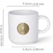 Chic Striped Ceramic Coffee Mug (12oz) | https://www.bestnamebadges.com