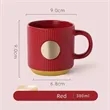 Chic Striped Ceramic Coffee Mug (12oz) | https://www.bestnamebadges.com