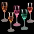 LED Light-Up Champagne Wine Glass | https://www.bestnamebadges.com