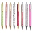 Sparkly PU Leather Metal Click Pen | https://www.bestnamebadges.com