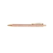 Sparkly PU Leather Metal Click Pen | https://www.bestnamebadges.com