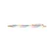 Sparkly PU Leather Metal Click Pen | https://www.bestnamebadges.com