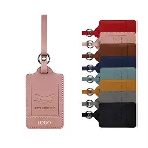 Elegant PU Leather Luggage Tags
