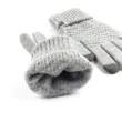 Touchscreen Fleece Knitting Gloves | https://www.bestnamebadges.com