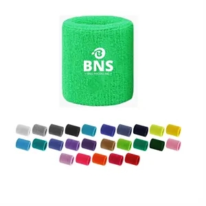 Terry Cloth Sports Wristband Nylon Polyester Sweatband