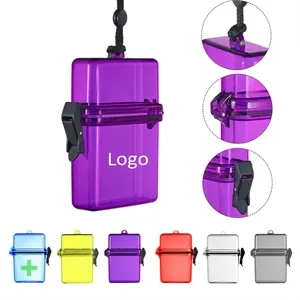 Waterproof Sealed Mini First Aid Lanyard Box