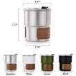 Stainless Steel Casual Coffee Cup | https://www.bestnamebadges.com