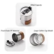 Stainless Steel Casual Coffee Cup | https://www.bestnamebadges.com