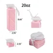 Outdoor Portable Square Silicone Foldable Water Bottle | https://www.bestnamebadges.com