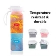 Outdoor Portable Square Silicone Foldable Water Bottle | https://www.bestnamebadges.com
