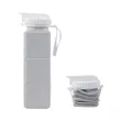 Outdoor Portable Square Silicone Foldable Water Bottle | https://www.bestnamebadges.com