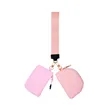 Wristlet Keychain Lanyard With Dual Pouches | https://www.bestnamebadges.com