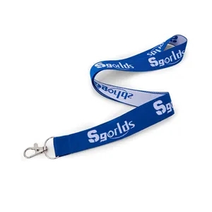 1 Inch Custom Woven Lanyard With Optional Clamp