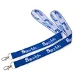 1 Inch Custom Woven Lanyard With Optional Clamp | https://www.bestnamebadges.com