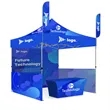 Custom Canopy Tent W/ 3 Walls, 2 Feather Flags & Table Cover | https://www.bestnamebadges.com