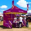 Custom Canopy Tent W/ 3 Walls, 2 Feather Flags & Table Cover | https://www.bestnamebadges.com
