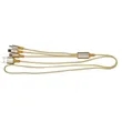 Metallic 3-in-1 Cable with Type C USB | https://www.bestnamebadges.com