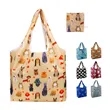 Foldable Nylon Grocery Tote with Full Color Sublimation | https://www.bestnamebadges.com