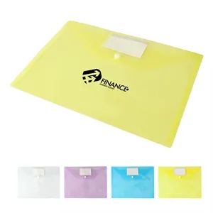 A4 Letter Size Document Envelope Pouch W/ Label Pocket