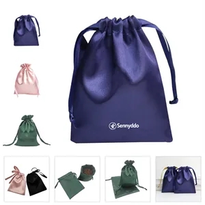 Satin Gift Pouch Drawstring Bag