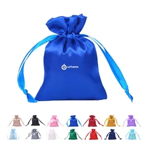 Satin Gift Pouch Drawstring Bag