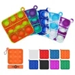 2.5"x2.5" Mini Square Fidget Pop It Keychain | https://www.bestnamebadges.com