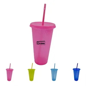 24Oz Reusable Cold Color Changing Cups Tumblers