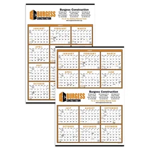 Triumph® Calendars Small Quantity Custom Span-A-Year Cale... | https://www.bestnamebadges.com
