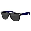 Two-Tone Retro Vibes Black Frame Sunglasses | https://www.bestnamebadges.com