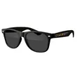 Two-Tone Retro Vibes Black Frame Sunglasses | https://www.bestnamebadges.com