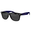 Two-Tone Retro Vibes Black Frame Sunglasses | https://www.bestnamebadges.com