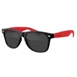 Two-Tone Retro Vibes Black Frame Sunglasses | https://www.bestnamebadges.com