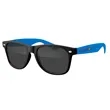 Two-Tone Retro Vibes Black Frame Sunglasses | https://www.bestnamebadges.com