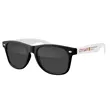 Two-Tone Retro Vibes Black Frame Sunglasses | https://www.bestnamebadges.com